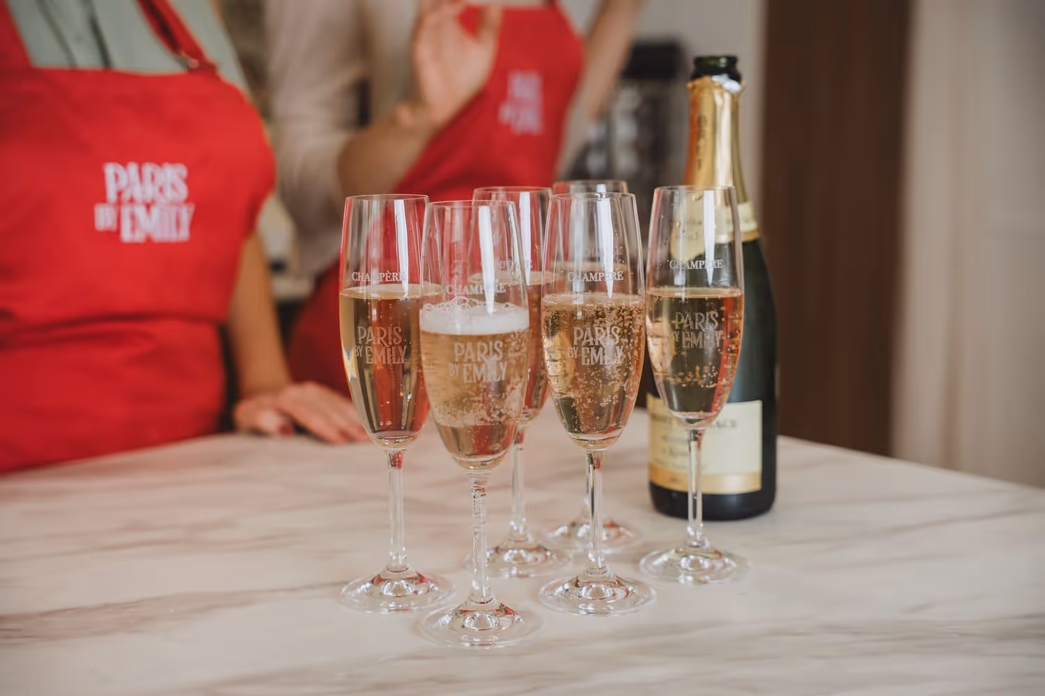 Macaron making workshop with paris by emily glasses and champagne