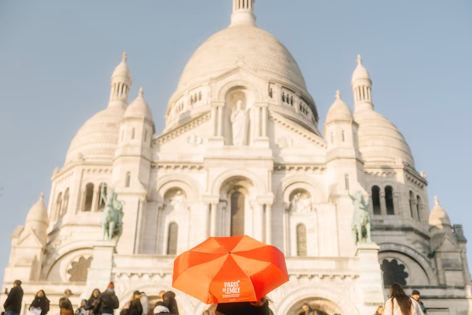 Montmartre Walking Tour Paris by Emily umbrella